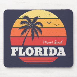 Alfombrilla De Ratón camiseta florida de la playa de miami