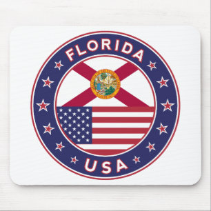 Alfombrilla De Ratón Camiseta Florida, pegatina de Florida