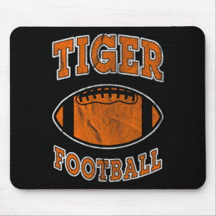 Alfombrilla De Ratón Camiseta Fútbol Tigre Vintage Distressed 