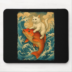 Alfombrilla De Ratón Camiseta Gráfica Hombres Mujeres Gato Divertido Ko