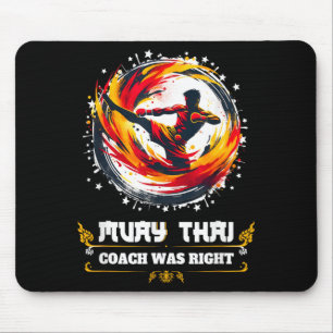 Alfombrilla De Ratón Camiseta Kru Coach Boxeo Tailandés MMA Kickboxing 