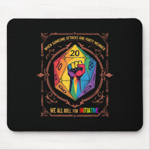 Alfombrilla De Ratón Camiseta Lgbt Dnd Cuando Alguien Ataca A Un Miembr