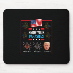 Alfombrilla De Ratón Camiseta Loco Parásito Presidente Donald Trump Div