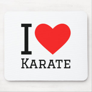 Alfombrilla De Ratón Camiseta Me Encanta Karate 