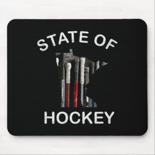 Alfombrilla De Ratón Camiseta Minnesota State Of Hockey - Estado De Hoc