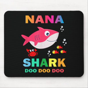 Alfombrilla De Ratón Camiseta Nana Shark, Regalo del Día del Padre de E