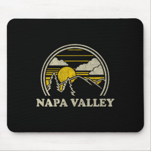 Alfombrilla De Ratón Camiseta Napa Valley California Ca Vintage Senderi