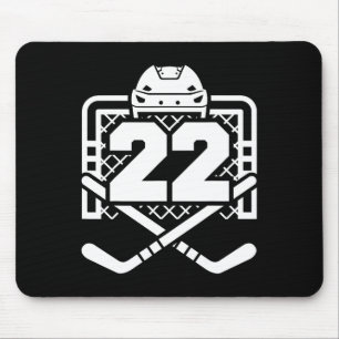 Alfombrilla De Ratón Camiseta Número 22 Hockey Divertido Juego de Jugad