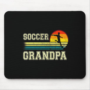 Alfombrilla De Ratón Camiseta para abuelo de fútbol retro vintage para