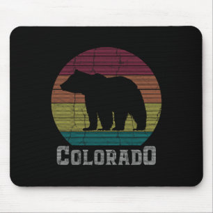 Alfombrilla De Ratón Camiseta Retro de Colorado Rocky Mountains Esqui C