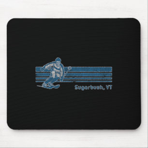 Alfombrilla De Ratón Camiseta Retro Vermont Distressed Sugarbush Skiing