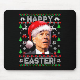 Alfombrilla De Ratón Camiseta Santa Joe Biden Feliz Pascua Feo Navidad