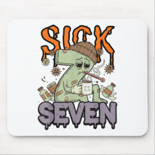 Alfombrilla De Ratón Camiseta Sick Seven Meme 67 Seis Siete Juego de Pa
