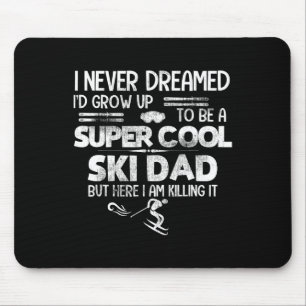 Alfombrilla De Ratón Camiseta Super Cool Ski Dad Regalo Deportes De Esq