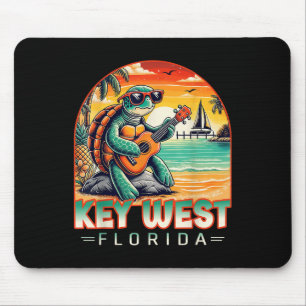 Alfombrilla De Ratón Camiseta Tortuga Tropical Playa Vacaciones Key Wes