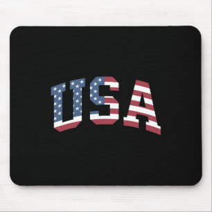Alfombrilla De Ratón Camiseta Usa Mujeres Hombres Niños Patriótica Band