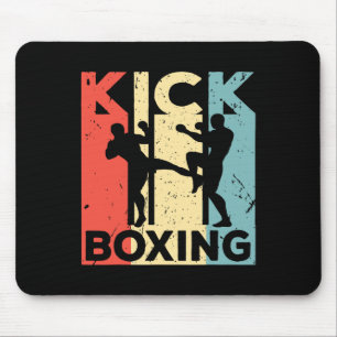 Alfombrilla De Ratón Camiseta Vintage de Kickboxing - Kickbo Retro de A