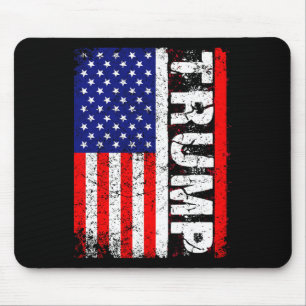 Alfombrilla De Ratón Camisetas De La Bandera Estadounidense De Donald T