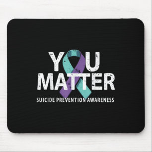 Alfombrilla De Ratón Camisetas de Prevención de Suicidios Conciencia de