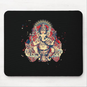Alfombrilla De Ratón Camisetas de Yoga Espirituales Dios Hindú Ganesha