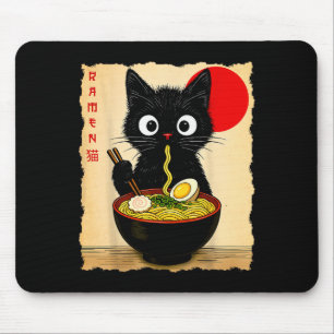 Alfombrilla De Ratón Camisetas gráficas divertidas de gatos de anime ja