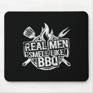 Alfombrilla De Ratón Camisetas para hombres Real Men Smell Like Bbq de