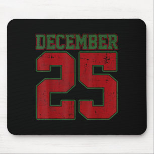 Alfombrilla De Ratón Camisetas Retro de Navidad Hombres Mujeres 25 de D