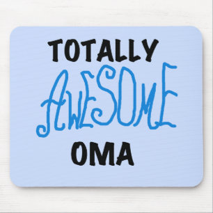 Alfombrilla De Ratón Camisetas y regalos azul Oma totalmente asombrosos
