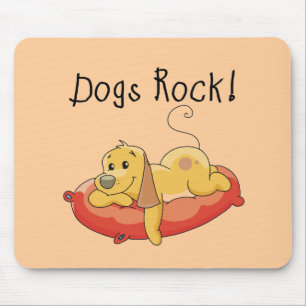 Alfombrilla De Ratón Camisetas y regalos de la roca de los perros