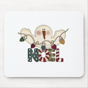 Alfombrilla De Ratón Camisetas y regalos de Snowman Noel