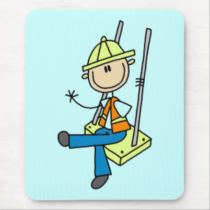 Alfombrilla De Ratón Camisetas y regalos de trabajador de construcción