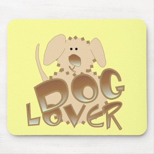 Alfombrilla De Ratón Camisetas y regalos del amante del perro de Brown (Frente)