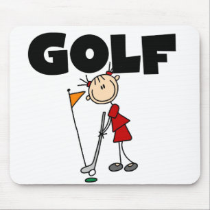 Alfombrilla De Ratón Camisetas y regalos del GOLF de los chicas