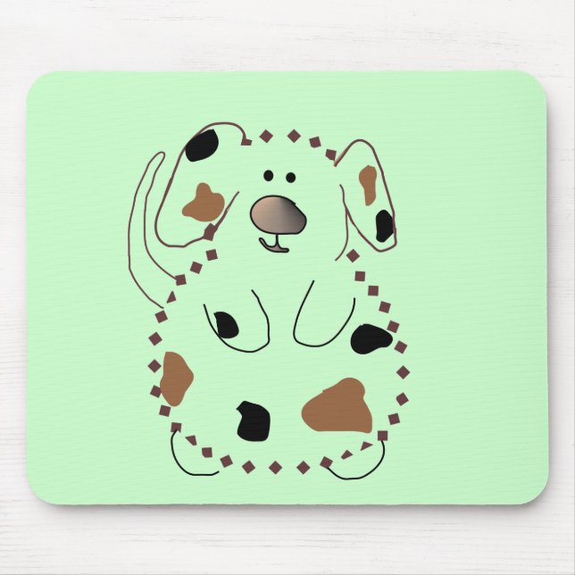 Alfombrilla De Ratón Camisetas y regalos del perro del dibujo animado (Frente)