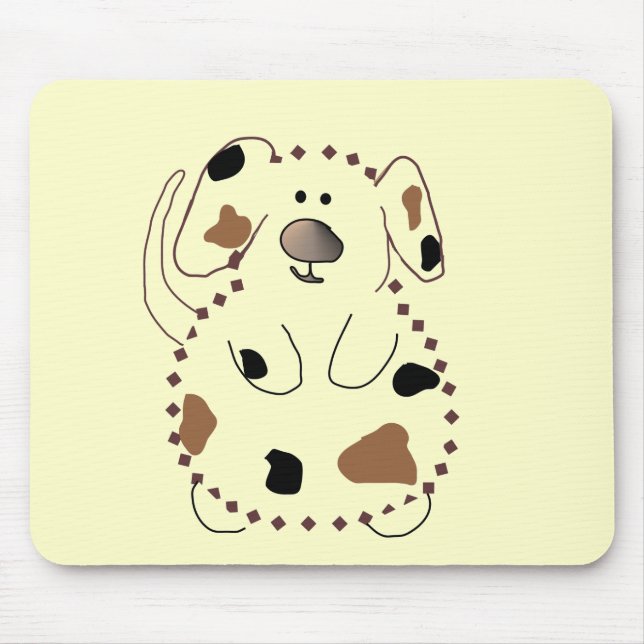 Alfombrilla De Ratón Camisetas y regalos del perro del dibujo animado (Frente)