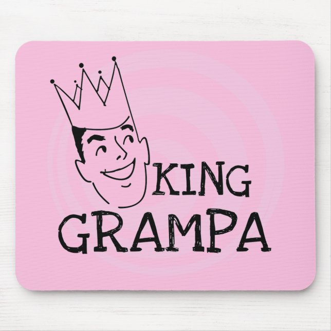 Alfombrilla De Ratón Camisetas y regalos King Grampa (Frente)