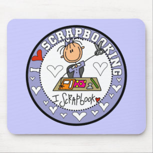 Alfombrilla De Ratón Camisetas y regalos Me encanta hacer scrapbooking