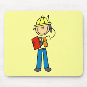 Alfombrilla De Ratón Camisetas y regalos para capataces de construcción