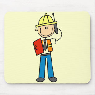 Alfombrilla De Ratón Camisetas y regalos para capataces de construcción
