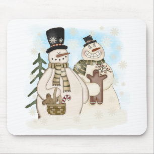 Alfombrilla De Ratón Camisetas y regalos para hombres de nieve