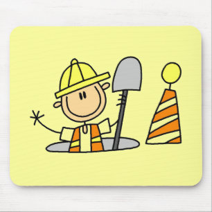 Alfombrilla De Ratón Camisetas y regalos para trabajadores de la constr