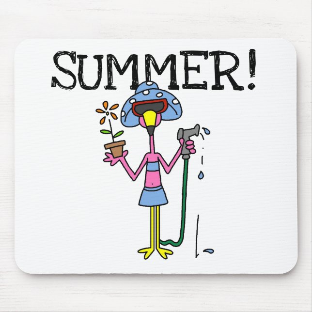 Alfombrilla De Ratón Camisetas y regalos rosados del verano del (Frente)