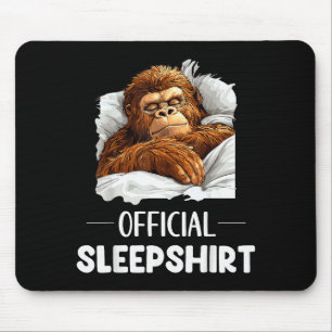 Alfombrilla De Ratón Camisón de dormir para amantes de Bigfoot Sasquatc