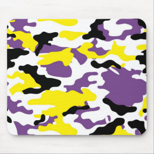 Alfombrilla De Ratón Camo amarillo ultravioleta y de oro Mousepad