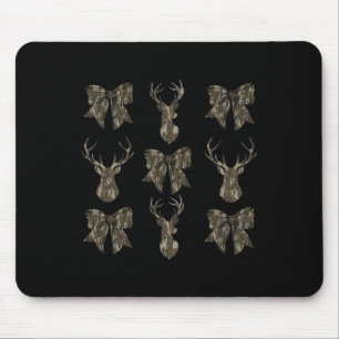 Alfombrilla De Ratón Camo Coquette Bow Deer Hunt Duck Hunt Caza Mujeres