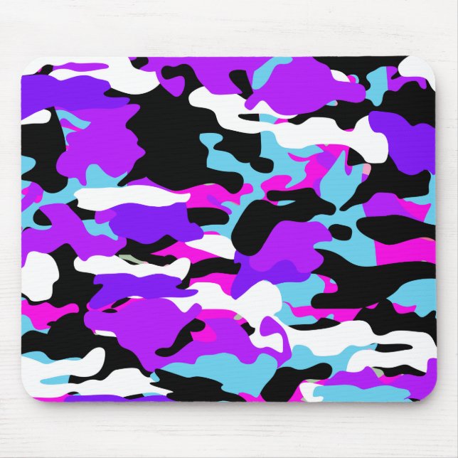 Alfombrilla De Ratón Camo especial púrpura Mousepad (Frente)