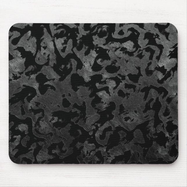 Alfombrilla De Ratón Camo moderno - negro y gris oscuro - camuflaje (Frente)