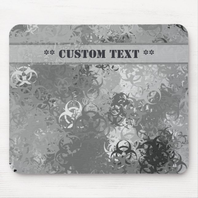 Alfombrilla De Ratón Camo Mousepad urbano con Personalizado Textos (Frente)