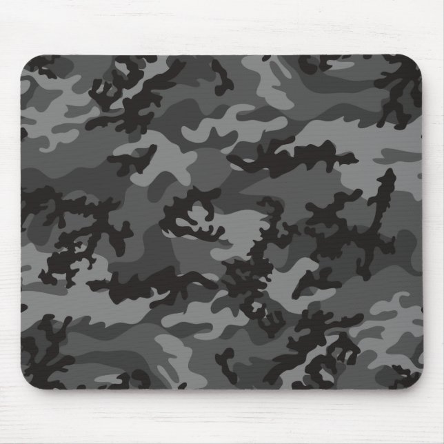 Alfombrilla De Ratón Camo negro de encargo Mousepad (Frente)