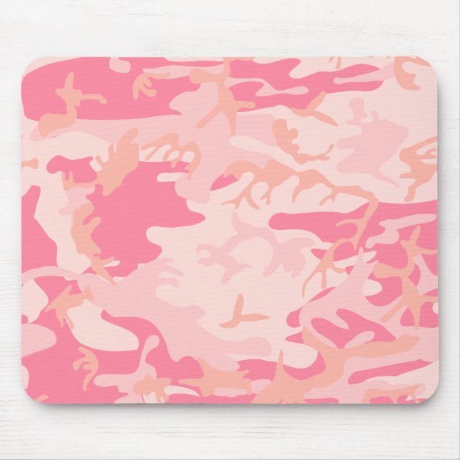 Alfombrilla De Ratón Camo rosa - Girly Camo (Frente)